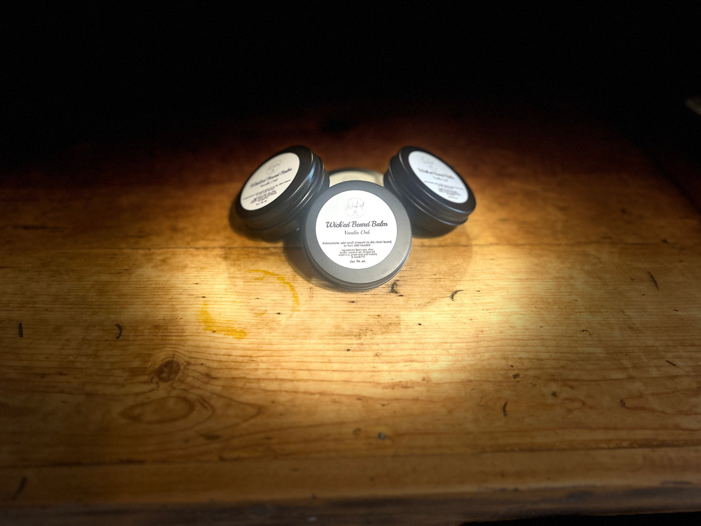 Wick’ed Beard Balm Vanilla Oak